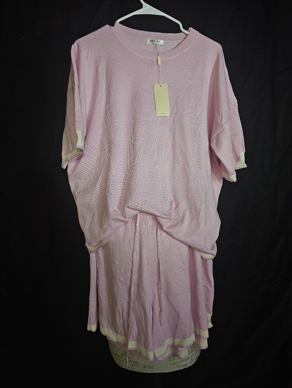 Light Pink Two-Piece Knit Set